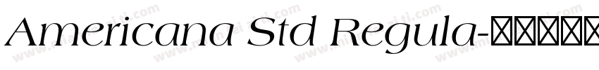 Americana Std Regula字体转换